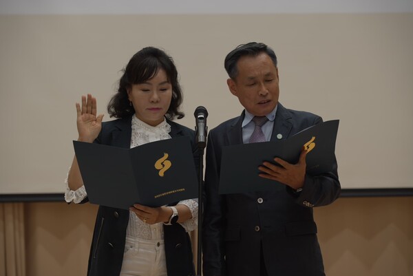 [천만 캠페인 성공을 위한 결의문 낭독 모습]