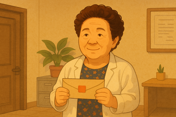 [전부 본부 사무실을 찾아 소중한 기부를 실천한 최의성 씨]